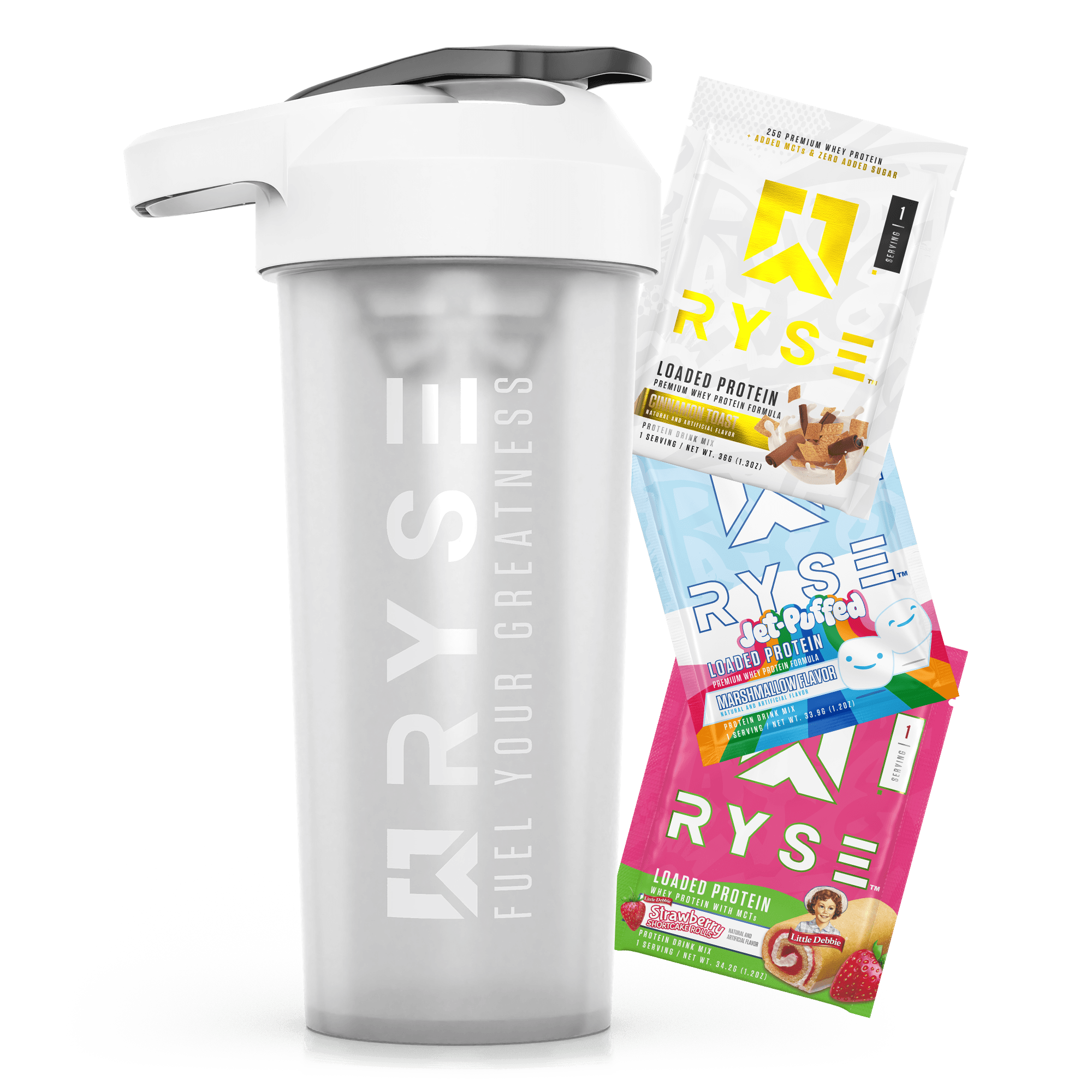 Loaded Protein Samples Variety Pack + Free SportShaker J17